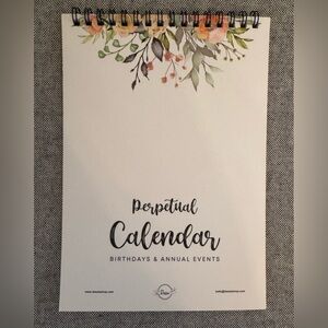 Perpetual calendar New with all months Jan-Dec
